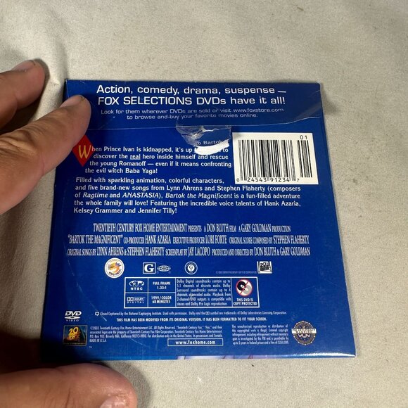 Bartok The Magnificent DVD 1999 Full Frame Don Bluth 20th Century Fox G Rated - Picture 2 of 4